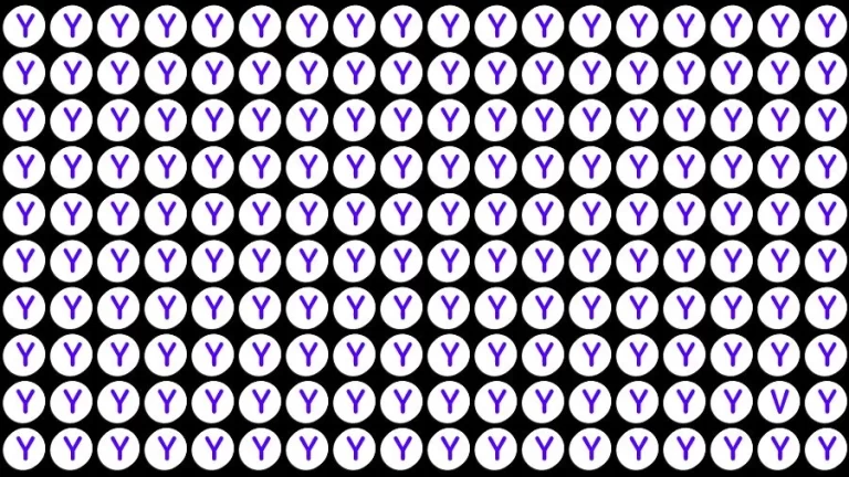 Test Visual Acuity: If you have Eagle Eyes Find the Letter V among Y in 15 Secs