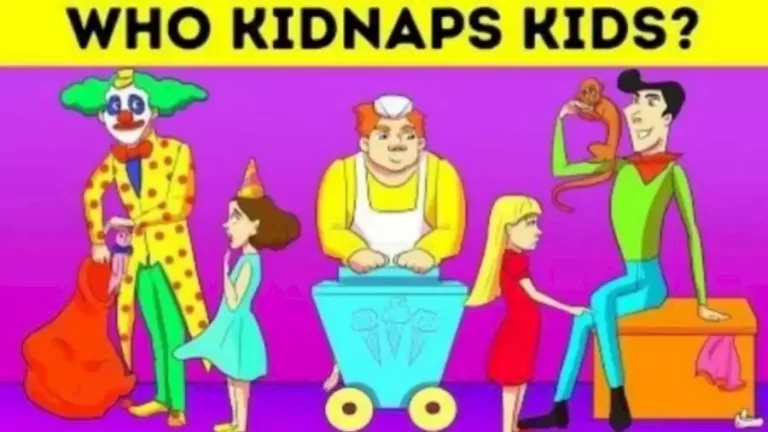 Brain Teaser Picture Puzzle: Can You Guess Who Has Kidnapped The Child?