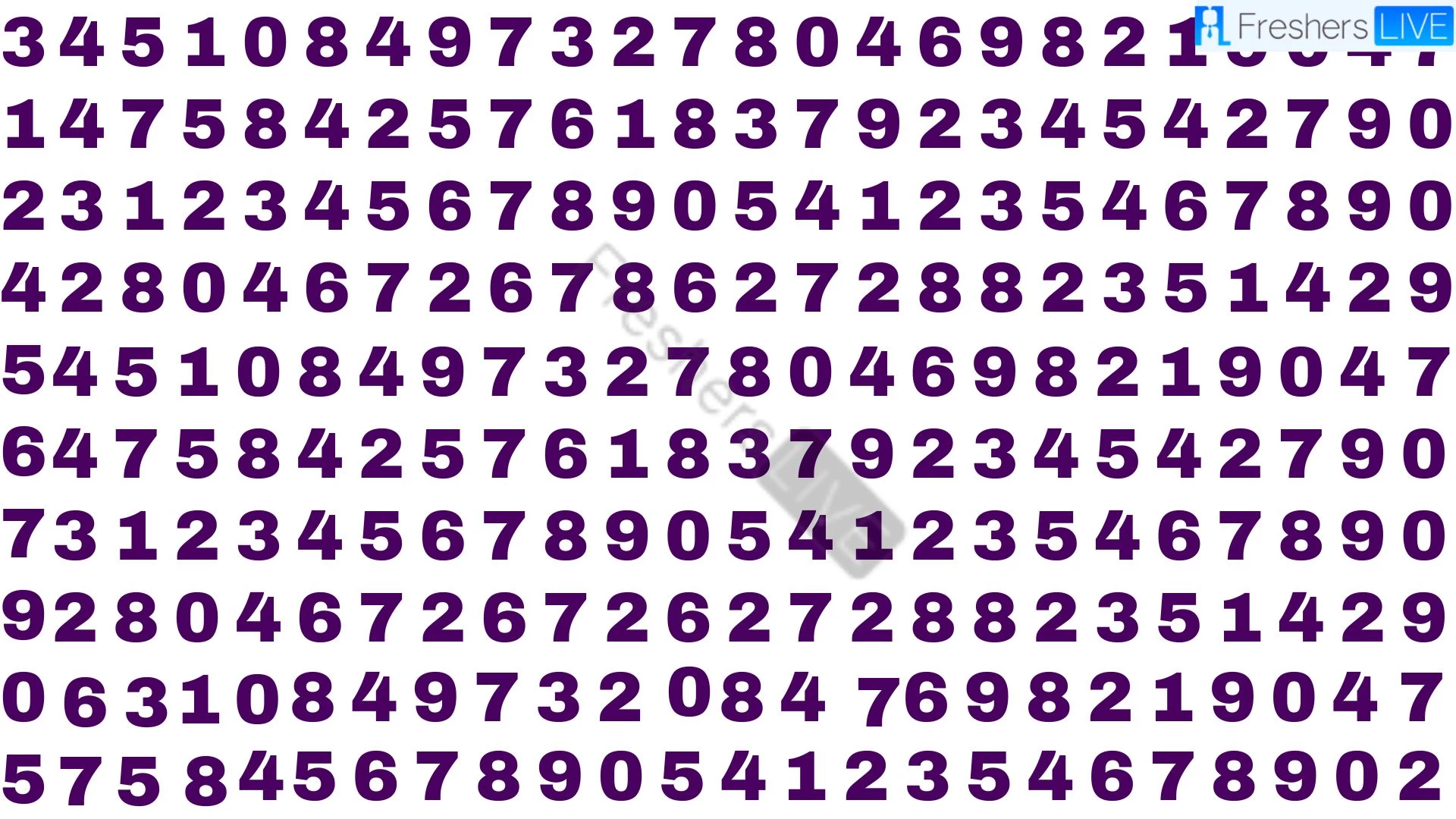 Only 20% of People Can Spot the Number 479 in This Image Within 10 Seconds