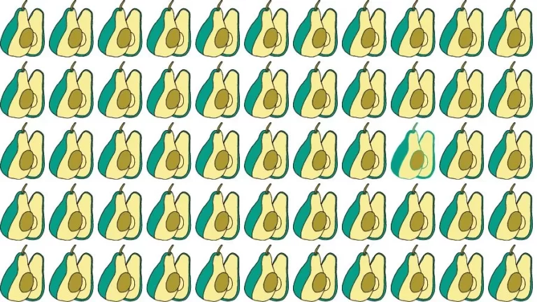 Optical Illusion Eye Test: Can you find the Odd Avocado in 20 Seconds?