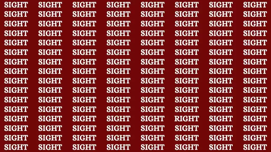 Observation Skill Test: If you have Eagle Eyes Find the Word Right in 12 Secs