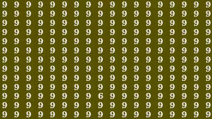 Observation Skill Test: If you have Eagle Eyes Find the number 6 among 9 in 15 Seconds?