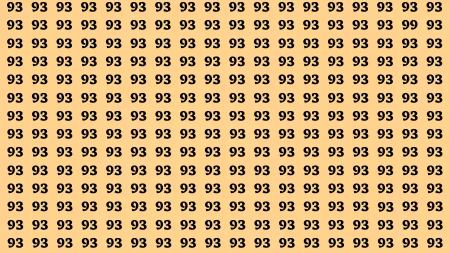 Brain Test: If you have Eagle Eyes Find the Number 99 in 15 Secs