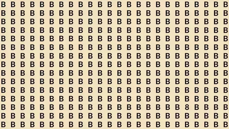Optical Illusion Brain Test: If you have Sharp Eyes Find the number 8 among 0 in 12 Seconds?