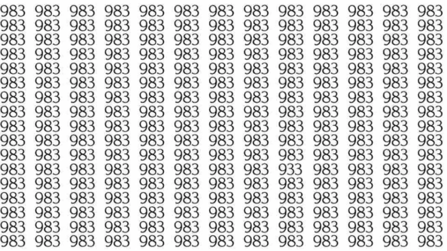 Optical Illusion Find and Seek Picture Puzzle: If You have Sharp Eyes find the Number 5 Among S in 8 Secs