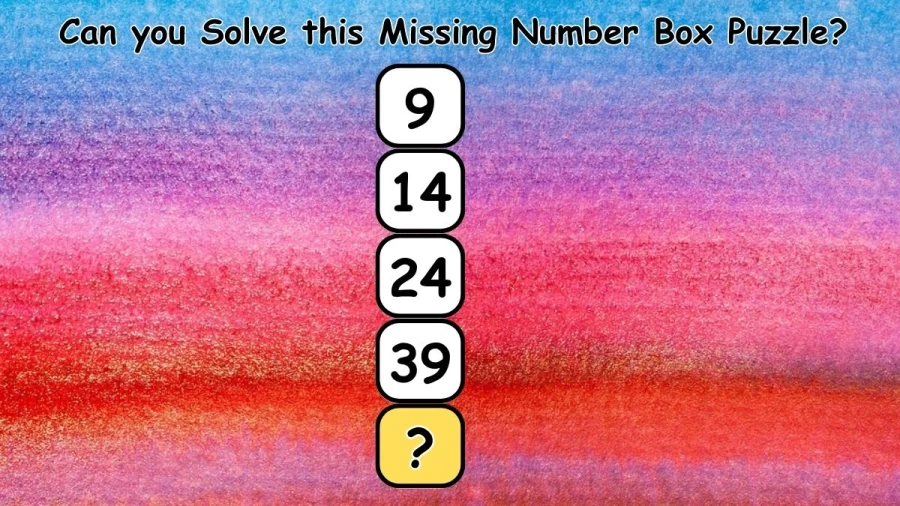 Brain Teaser: Can you Solve this Missing Number Box Puzzle?
