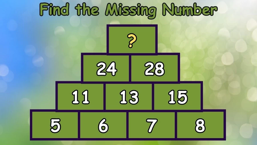 Brain Teaser IQ Test: Solve this Pyramid Math Puzzle and Find the Missing Number