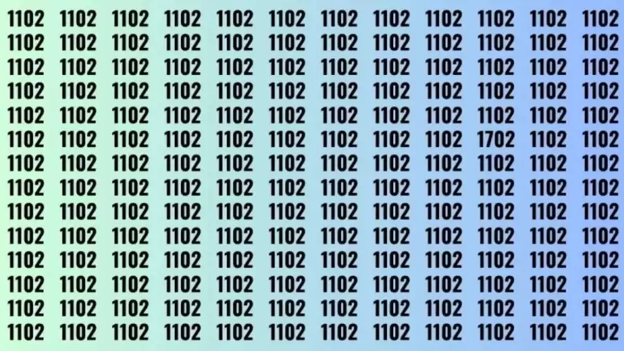 Brain Teaser: If you have Eagle Eyes Find the Number 1702 in 12 Secs