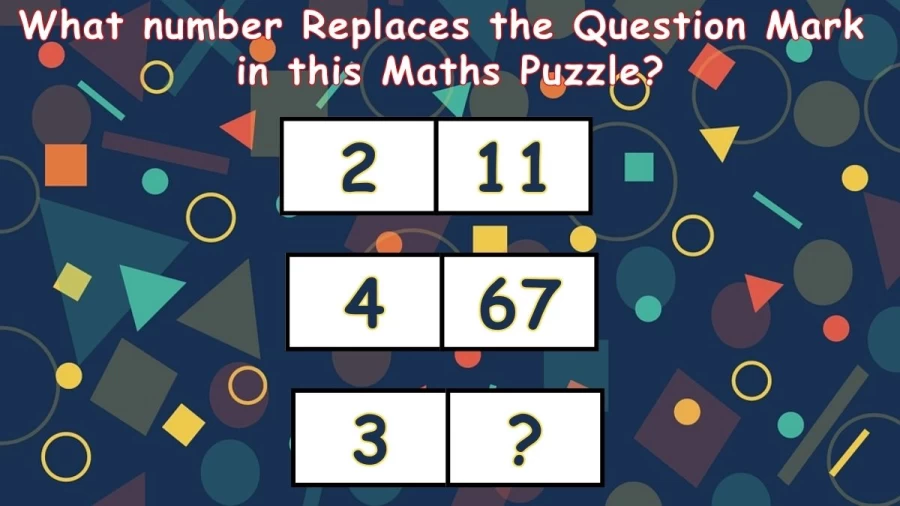Brain Teaser: What number Replaces the Question Mark in this Maths Puzzle?