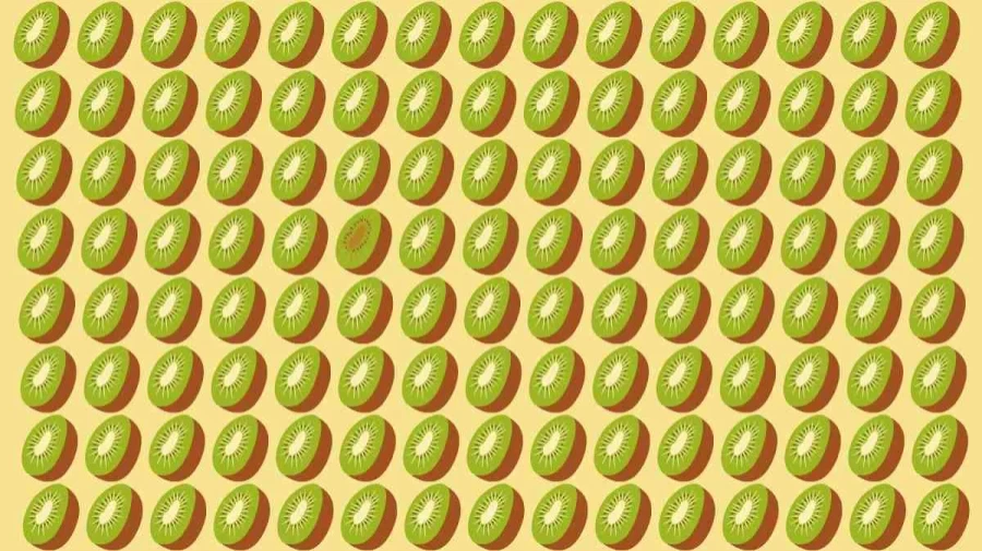 Optical Illusion: Can you find the Odd Kiwi Fruit in 10 Seconds