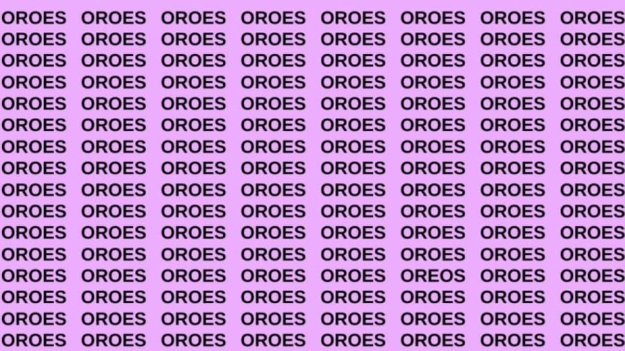 Brain Teaser: If you have Eagle Eyes Find the Word Oreos in 13 Secs