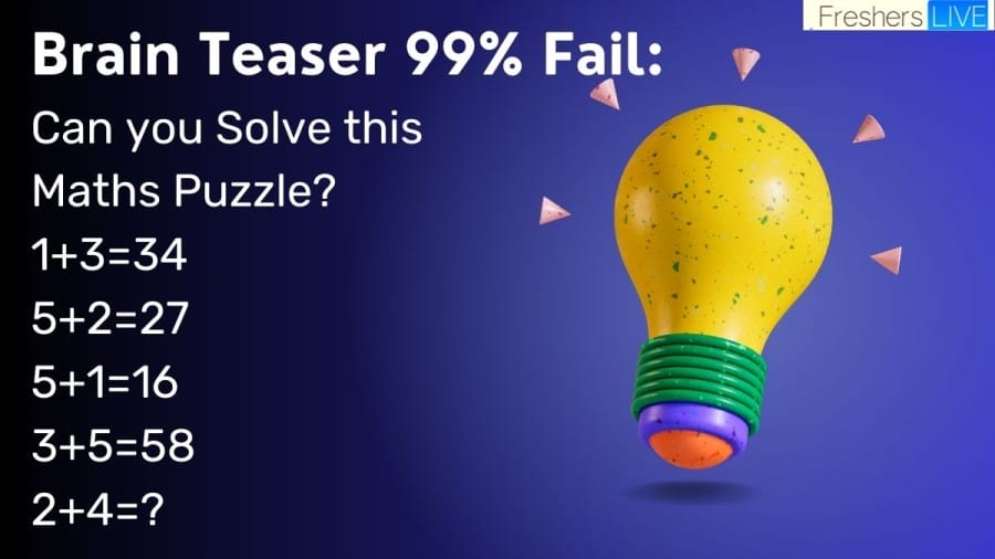Brain Teaser 99% Fail: Can you Solve this Maths Puzzle?