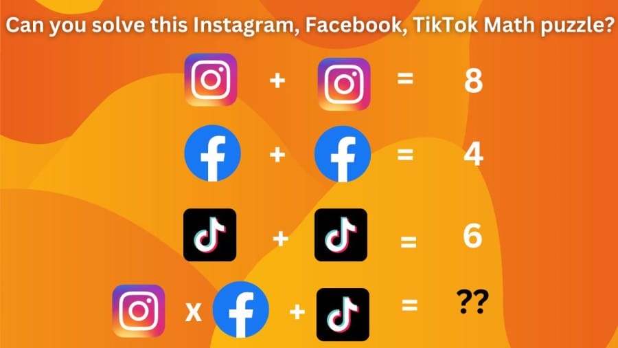 Brain Teaser: Can you solve this Instagram, Facebook, TikTok Math puzzle?