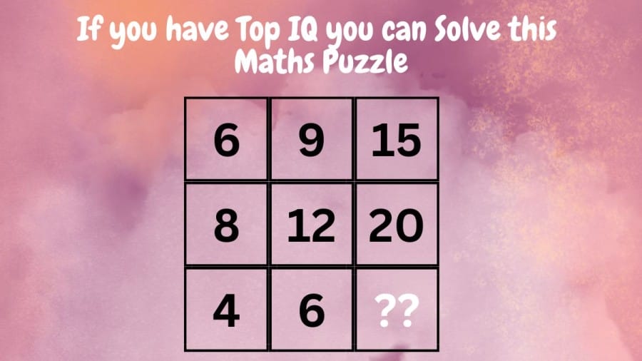 Brain Teaser: If you have Top IQ you can Solve this Maths Puzzle in 30 Secs