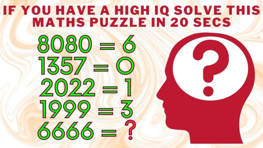Brain Teaser: If you have a High IQ Solve this Maths Puzzle in 20 Secs