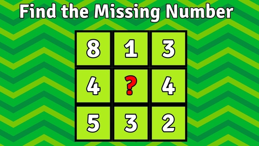 Brain Teaser Math Challenge: Find the Missing Number