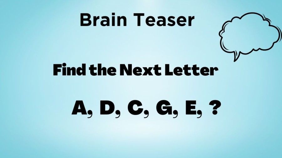 Brain Teaser: What is the Next Letter in this Tricky Alphabet Series?