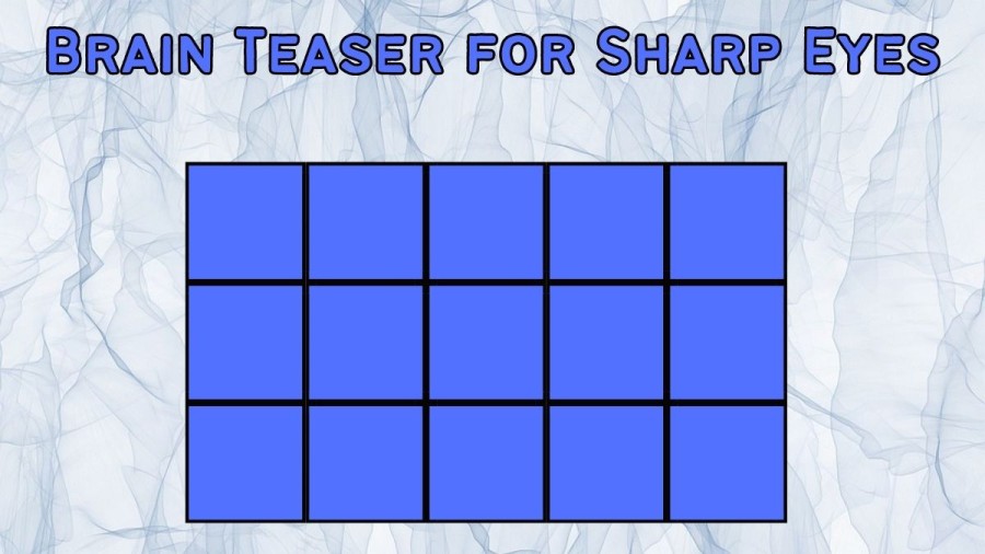 Brain Teaser for Sharp Eyes: How many Squares can you Count here?
