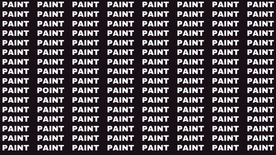Brain Test: If you have Sharp Eyes Find Point among Paint in 15 secs