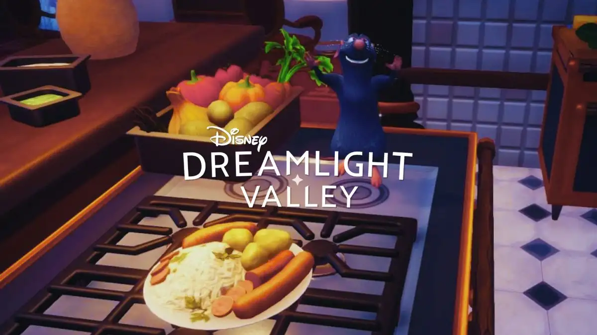How to Make Sausage and Sauerkraut Platter in Disney Dreamlight Valley, Sausage and Sauerkraut Platter in Disney Dreamlight Valley