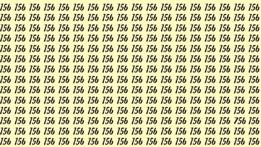 Observation Skills Test: Can you find the number 756 among 156 in 10 seconds?