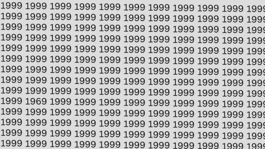Optical Illusion: Can you find the number 1969 within 12 seconds?