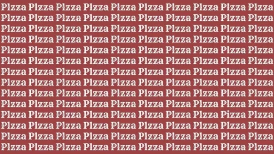 Optical Illusion: If You Have Eagle Eyes Find Word Pizza In 20 Secs