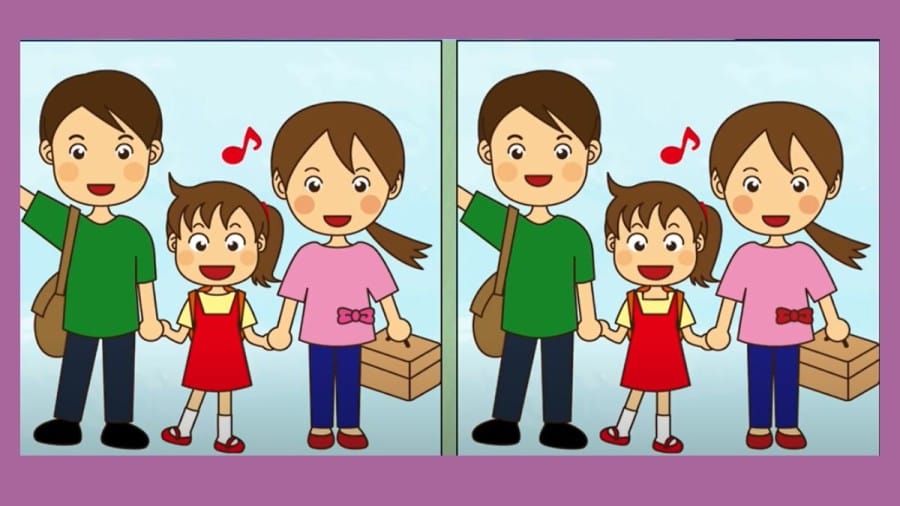 Spot the Differences Game: Can you Spot 3 Differences between these Two Images?