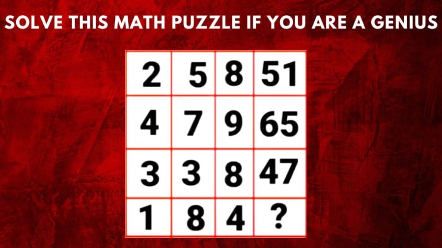 Brain Teaser 99% fail: Solve this math puzzle if you are a genius
