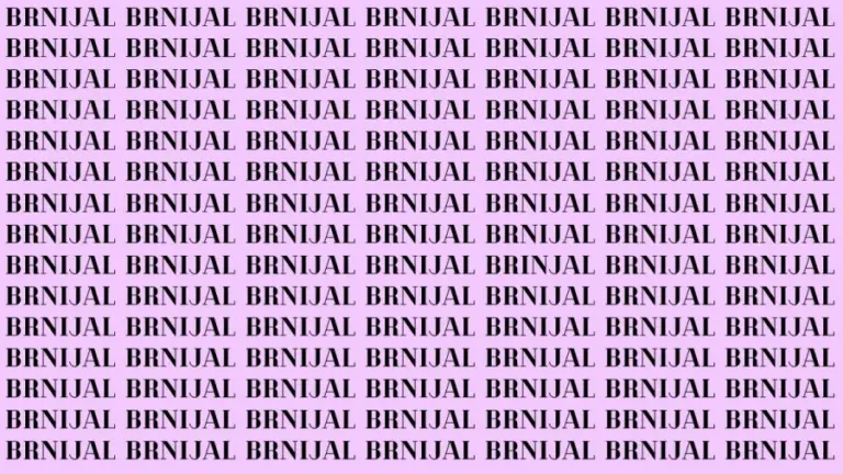 Brain Teaser: If You Have Sharp Eyes Find The Word Brinjal In 20 Secs