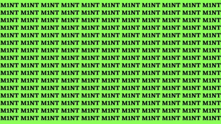 Brain Teaser: If You Have Eagle Eyes Find The Word Mint In 20 Secs