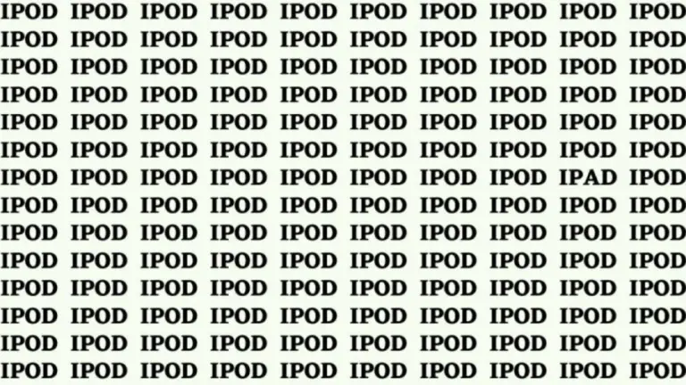 Optical Illusion: If You Have Hawk Eyes Find iPad Among iPod in 20 Secs