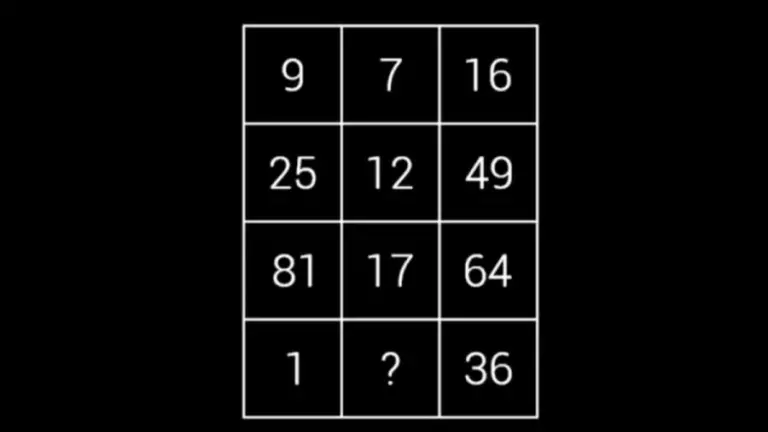 Tricky Brain Teaser: Find The Missing Number – Math Puzzle