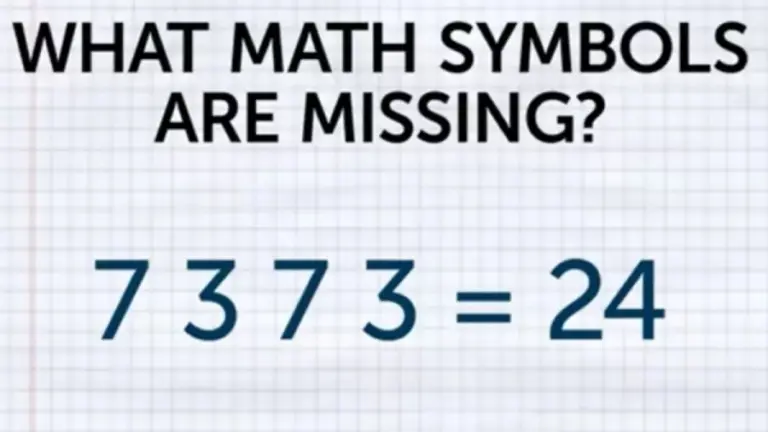 Viral Brain Teaser: What Are The Missing Maths Symbols In This Maths Equation?